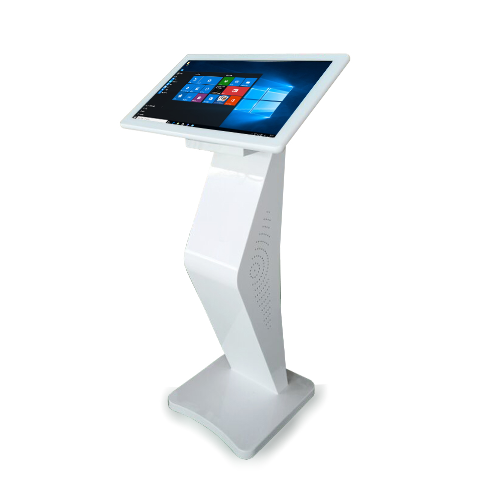 21.5 inch floor stand 10 points waterproof touch screen kiosk