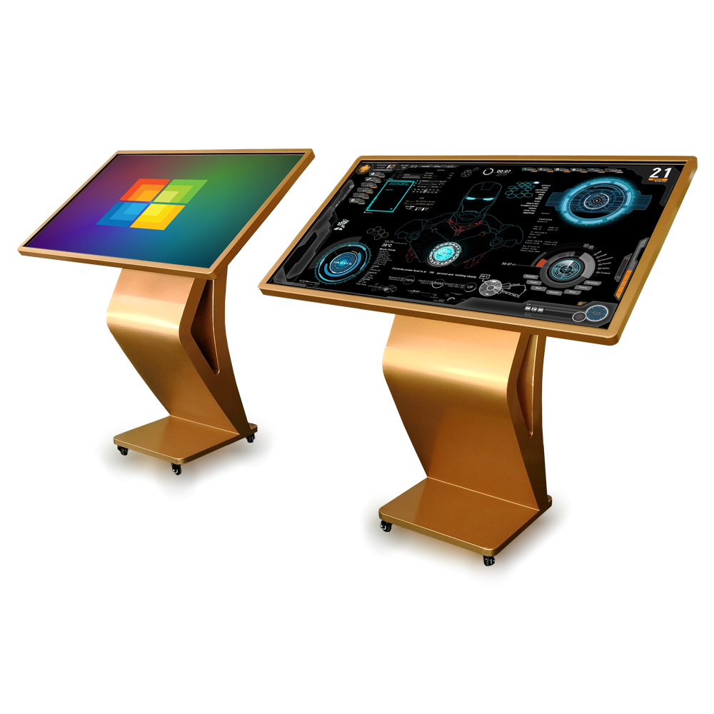 43 inch gold android infrared touch screen kiosk