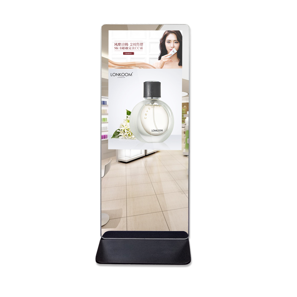 43 49 55 65 inch floor stand magic mirror digital signage