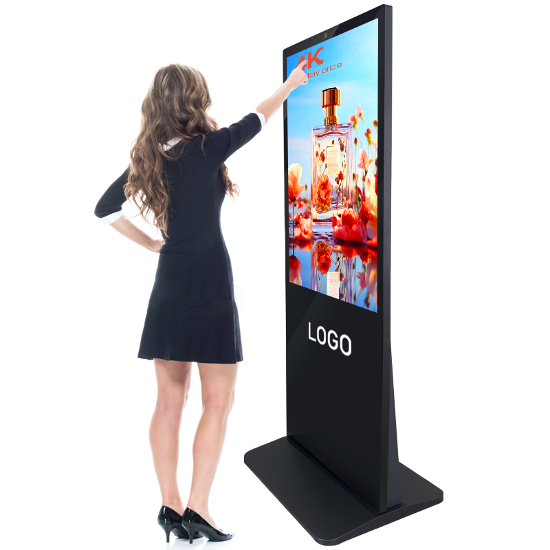 43 inch dual os(android and windows ) free standing digital signage display