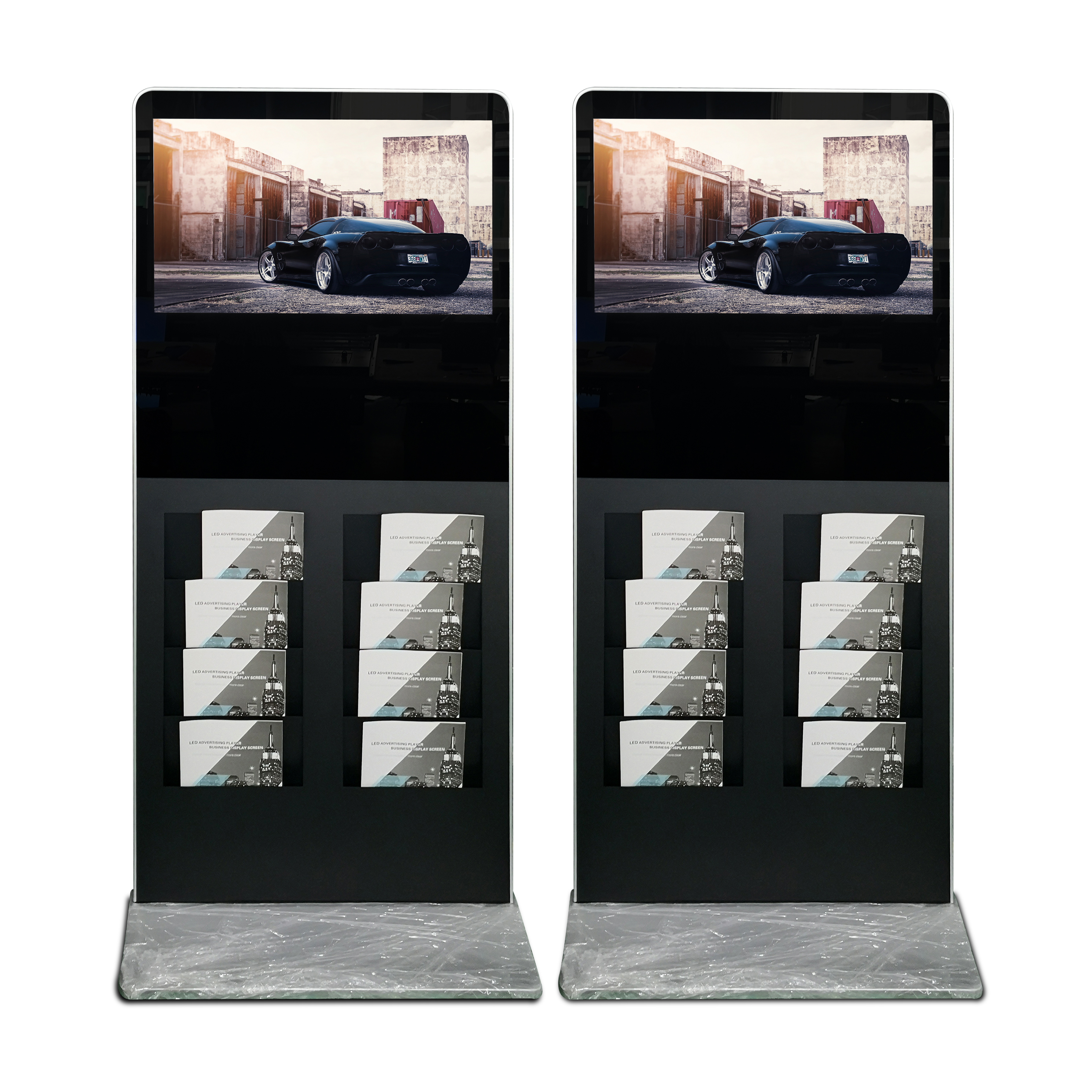 32 inch floor stand magazine kiosk
